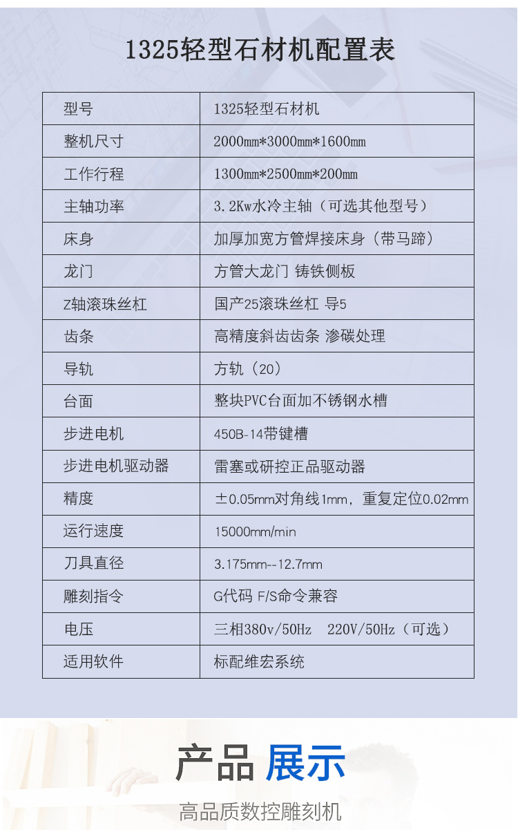 新款1325輕型石材雕刻機(jī)(圖7)